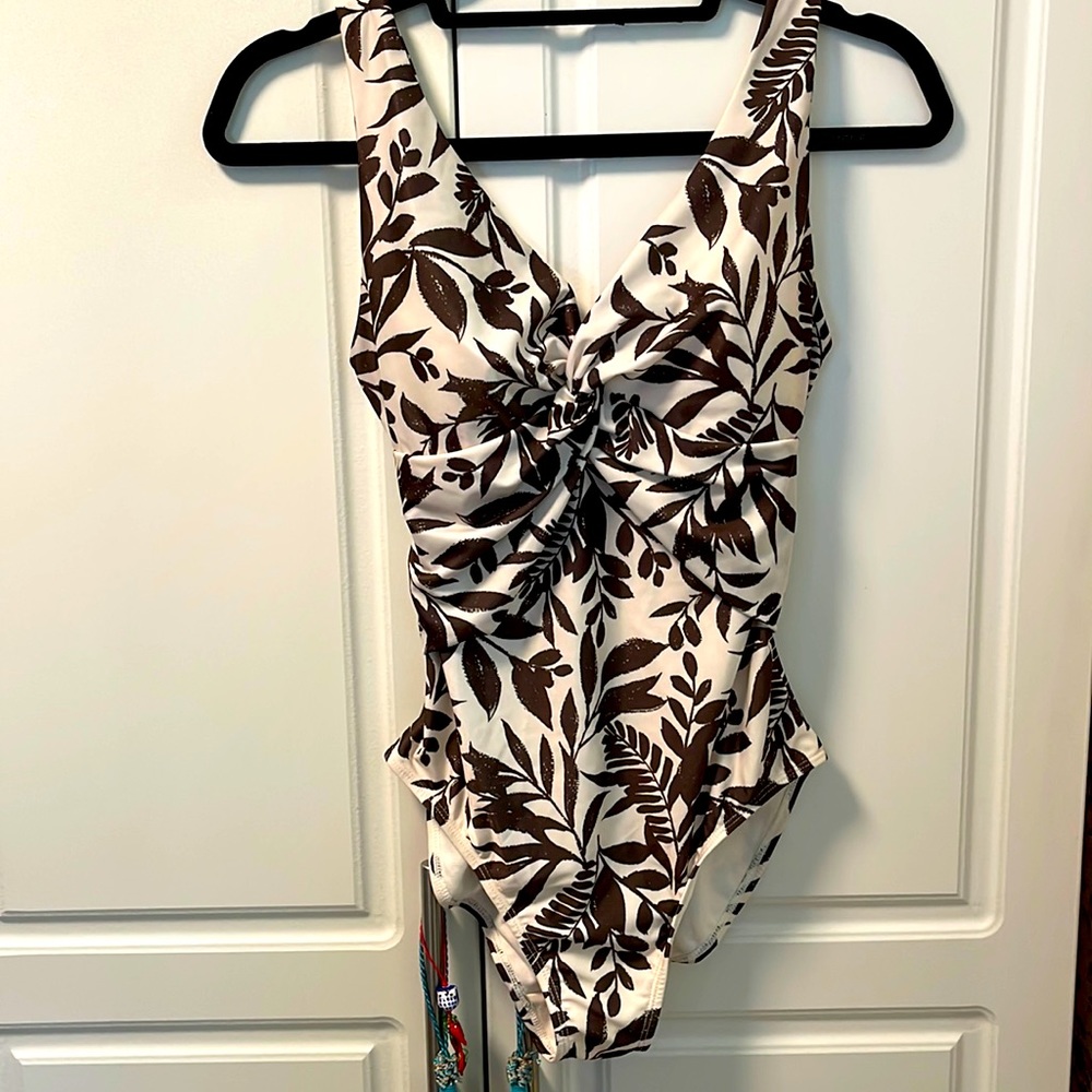 Primemark swimsuit new size 4 brown and cream